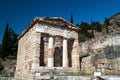 Treasure of the Athenians at Delphi oracle archaeological Royalty Free Stock Photo