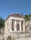 Treasure of the Athenians at Delphi oracle Royalty Free Stock Photo