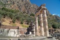 Treasure of the Athenians at Delphi oracle Royalty Free Stock Photo