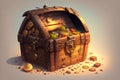 Treasure chest high quality illustration by AI Generated