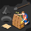 Opening Treasure Chest Composition