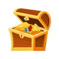Treasure chest - modern flat design style single isolated object Royalty Free Stock Photo