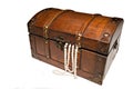 Treasure chest and pearls Royalty Free Stock Photo