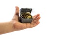 Treasure hand Royalty Free Stock Photo