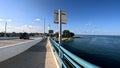 Treasure Island Beach Johns Pass draw bridge sidewalk and traffic