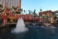 Treasure Island Hotel and Casino, landmark, town, fountain, water feature Royalty Free Stock Photo