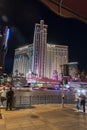 Treasure island Hotel/Casino Las Vegas at night Royalty Free Stock Photo