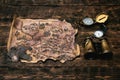 Treasure map. Royalty Free Stock Photo