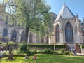 The gardens of the Treasurer`s House in York, Northern England