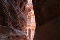 The Treasury,Al Khazneh, in Petra, Jordan Royalty Free Stock Photo