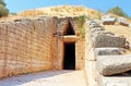 Treasury of Atreus in Mycenae, Greece Royalty Free Stock Photo