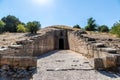 Treasury of Atreus in Mycenae, Greece Royalty Free Stock Photo