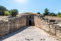 Treasury of Atreus in Mycenae, Greece Royalty Free Stock Photo