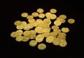 Treasury of Byzantine gold coins Royalty Free Stock Photo