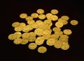 Treasury of Byzantine gold coins Royalty Free Stock Photo