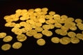 Treasury of Byzantine gold coins Royalty Free Stock Photo