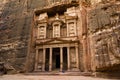 The Treasury, carved in stone, at Petra, Jordan