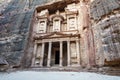 Petra Treasury, Jordan, Travel, Ancient Ruins Royalty Free Stock Photo