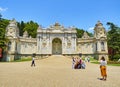 Treasury Gate of the Dolmabahce Palace. Besiktas district, Istanbul, Turkey. Royalty Free Stock Photo