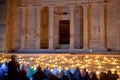 The Treasury at Petra at night, Jordan - 2 Royalty Free Stock Photo