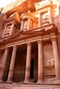Treasury of rock city Petra Royalty Free Stock Photo