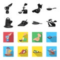 Treat, appliance, tool and other web icon in black,flet style.cook, housewife, hands icons in set collection.