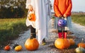 Treat or trick! Halloween Kids Holidays Concept Royalty Free Stock Photo