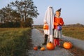 Treat or trick! Halloween Kids Holidays Concept Royalty Free Stock Photo