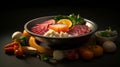 Treat Your Taste Buds with Authentic Shabu-Shabu Delicacy food photography. Generative AI