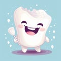 blue tooth care child smiling hygiene smile dentistry dentist dental. Generative AI.