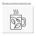 Treatment line icon Royalty Free Stock Photo