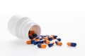 Treatment of medicines and pills Royalty Free Stock Photo