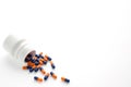 Treatment of medicines and pills Royalty Free Stock Photo