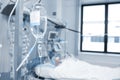 Treatment of a patient in critical condition in the ICU Royalty Free Stock Photo