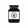 Treatment solution for animals icon, simple style Royalty Free Stock Photo