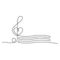 Treble clef Royalty Free Stock Photo