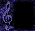 Treble Clef Musical Poster Royalty Free Stock Photo