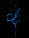 Treble clef of smoke