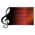 Treble clef stave Royalty Free Stock Photo