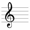 Treble clef symbol