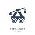 trebuchet icon in trendy design style. trebuchet icon isolated on white background. trebuchet vector icon simple and modern flat Royalty Free Stock Photo