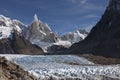 Trecking to Cerro Torre, Patagonia, Argentina Royalty Free Stock Photo