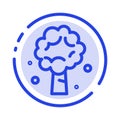 Tree, Apple, Apple Tree, Nature, Spring Blue Dotted Line Line Icon