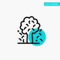 Tree, Apple, Apple Tree, Nature, Spring turquoise highlight circle point Vector icon