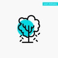 Tree, Apple, Apple Tree, Nature, Spring turquoise highlight circle point Vector icon