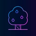 Tree, apple nolan icon. Simple thin line, outline vector of treeicons for ui and ux, website or mobile application