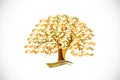 Tree gold autumn fall logo