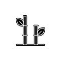 Tree, bamboo icon. Simple glyph, flat vector of tree icons for ui and ux, website or mobile application Royalty Free Stock Photo