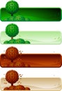 Tree banner set.