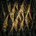 Of a tree bark texture featuring deep crisscrossing grooves and rough Royalty Free Stock Photo